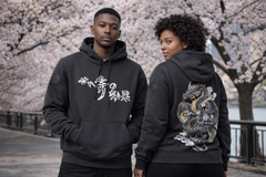 SVE Black Dragon Japanese Pullover Hoodie