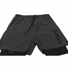 SVE Gym Shorts – Charcoal with Black Logo