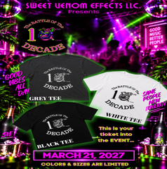 (Pre-Sale Orders) Battle of the Decade Ticket T-Shirt